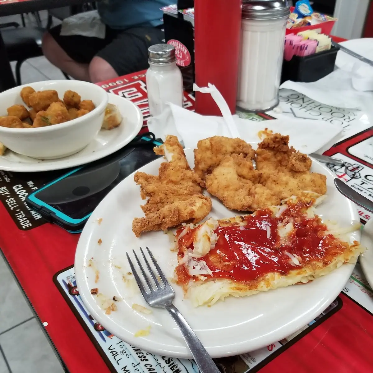 Chicken Strips and Hash Browns