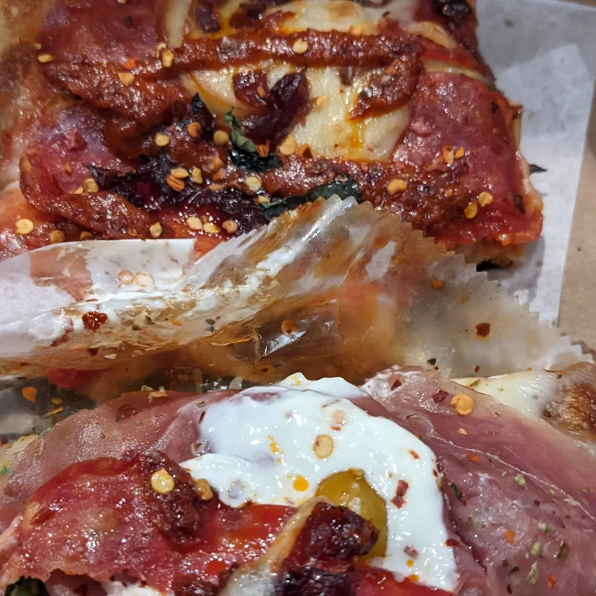 Prosciutto Pizza Slice