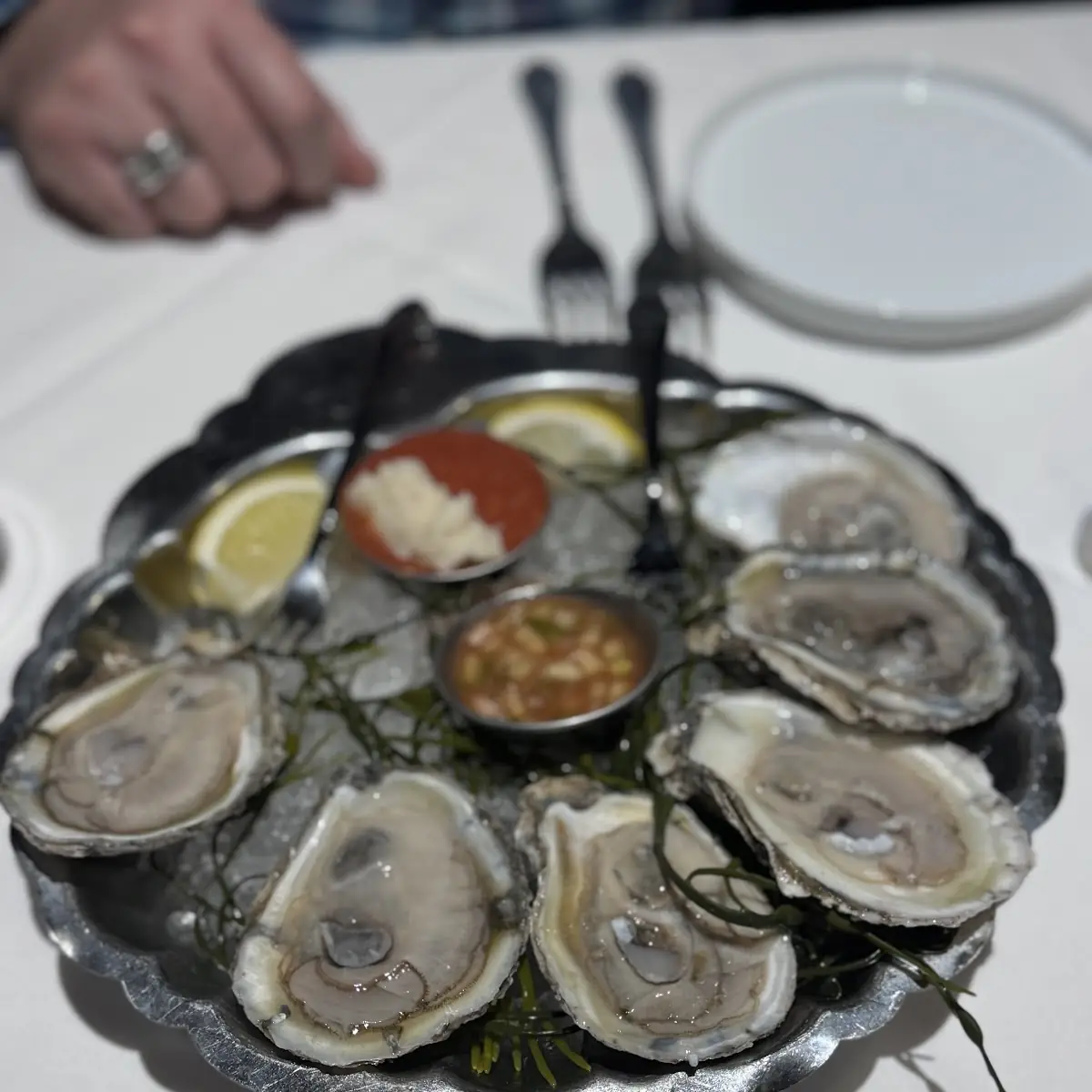 Raw Oysters on the Half Shell