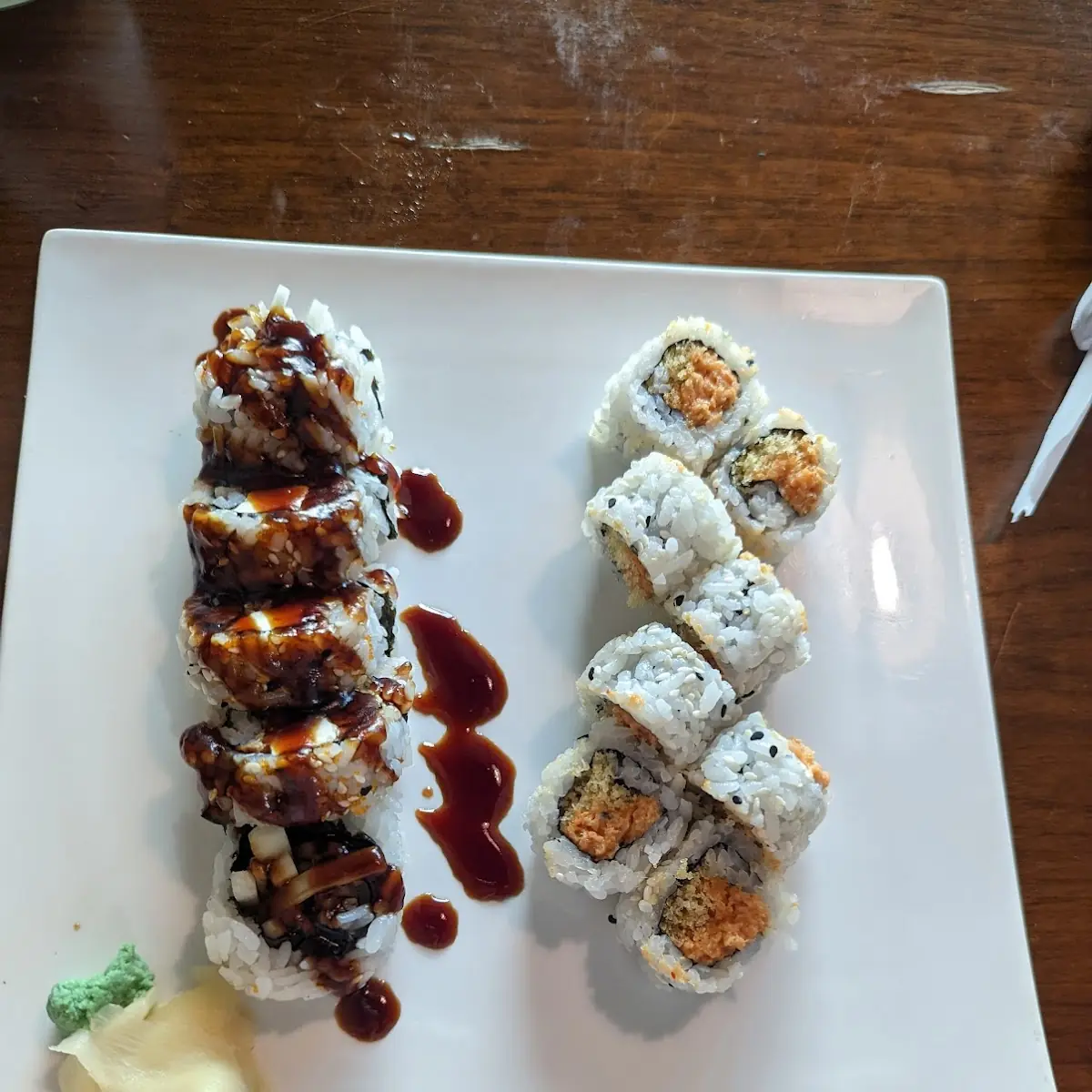 Dancing Eel Roll and Crunchy Tuna Roll
