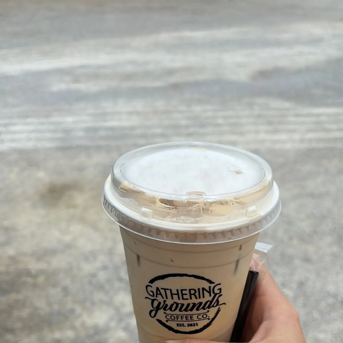 Salted Caramel Iced Breve
