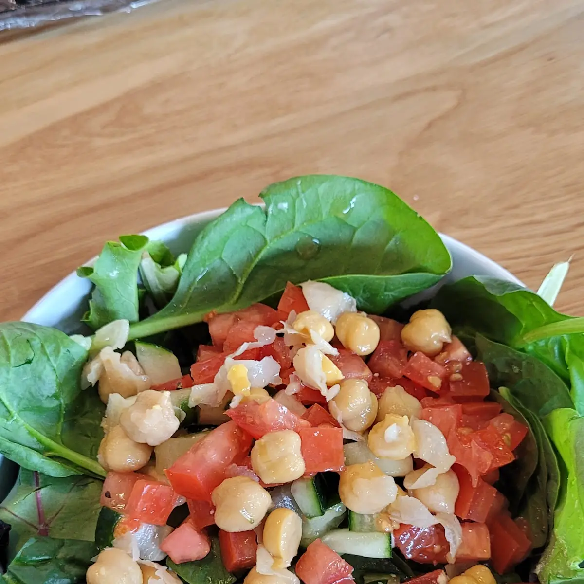 Garden Salad w Chick Peas