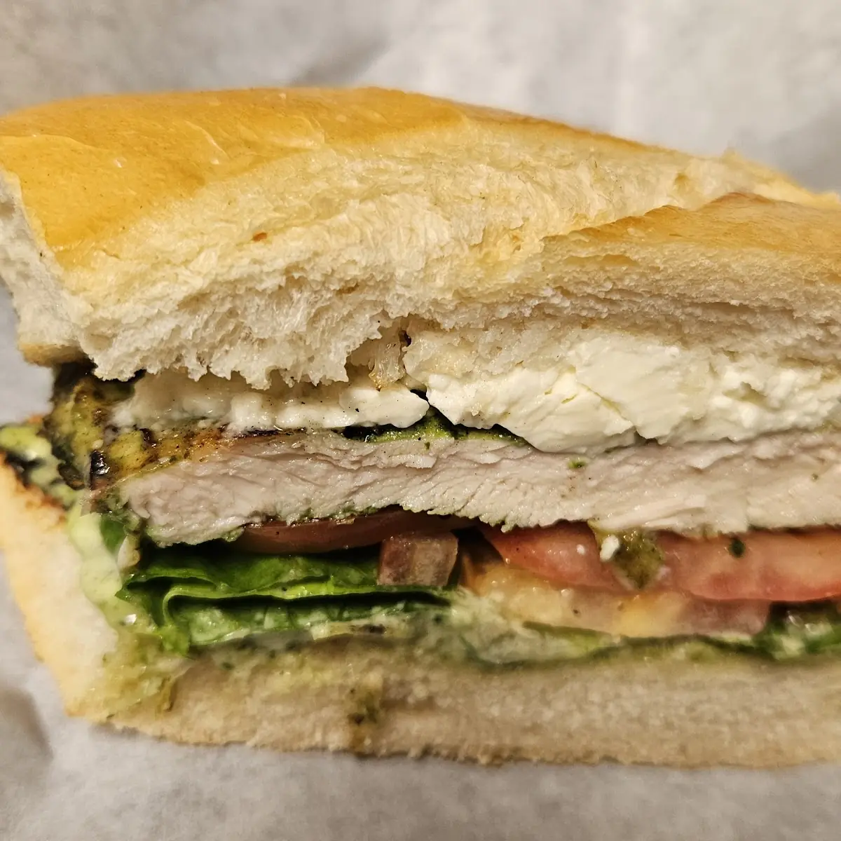 Pesto Grilled Chicken Sandwich