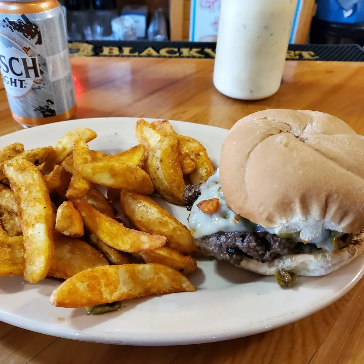 Olive Swiss Burger