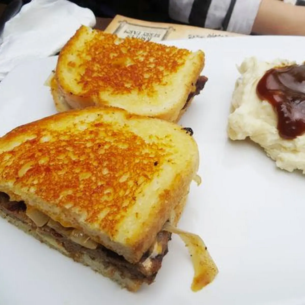 Pork Belly Grilled Cheese Sandwich