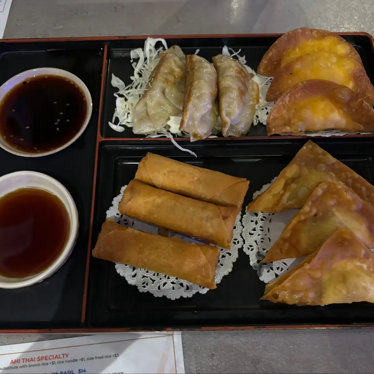 Sampler Platter Appetizer
