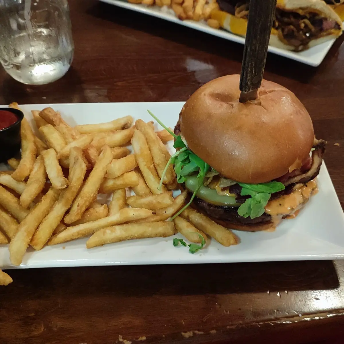 Bacon Cheeseburger with French Fries