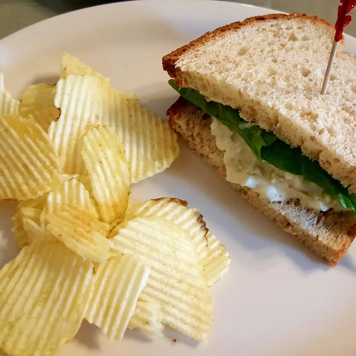 Half Chicken Salad Sandwich on Wheat