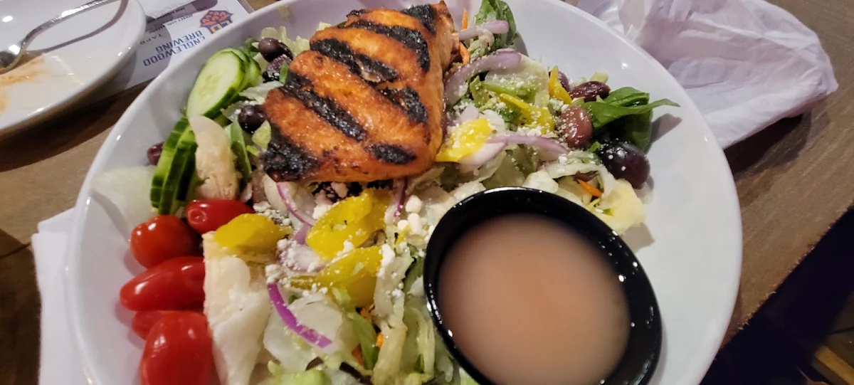 Salmon Greek Salad