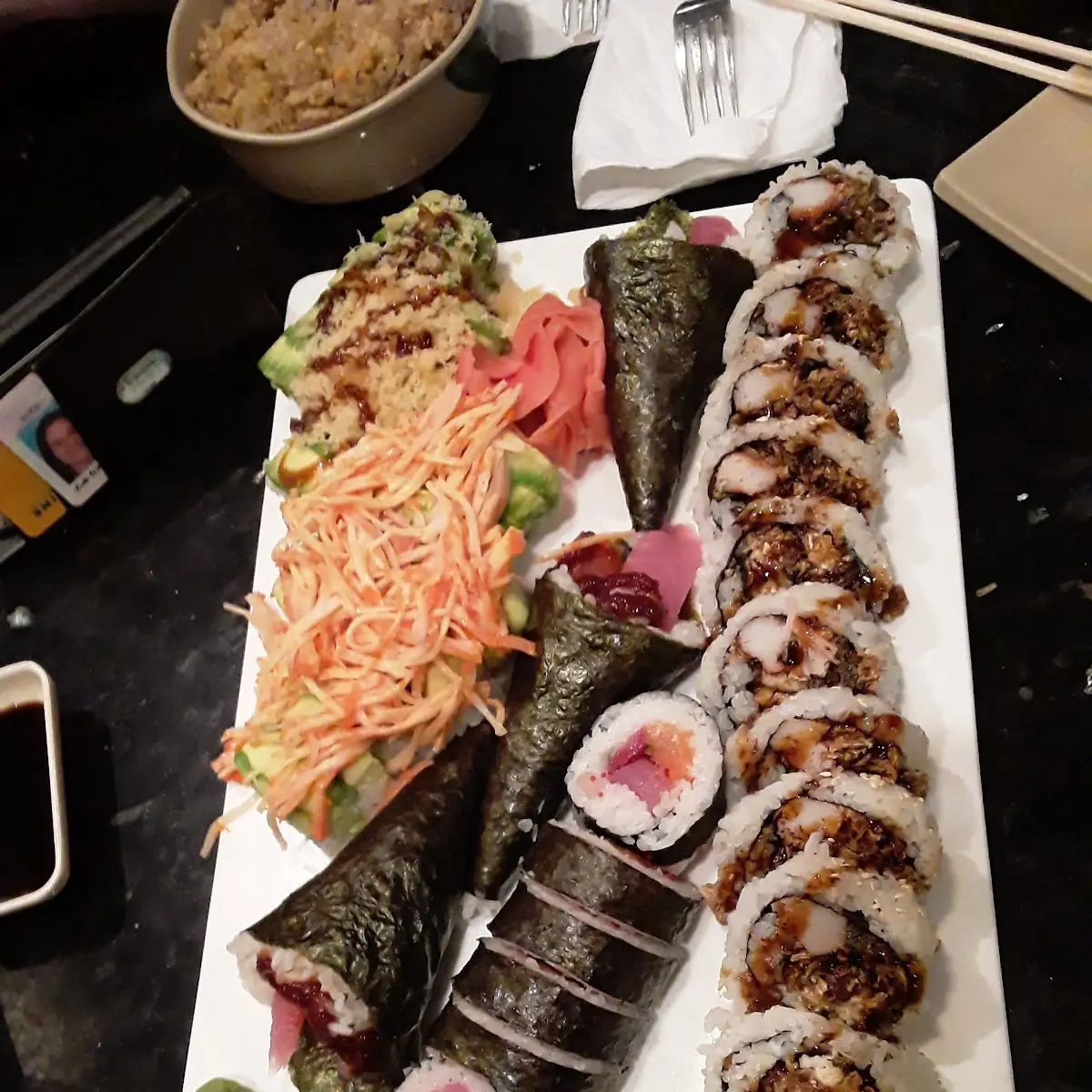 Spicy Tuna Roll Dragon Roll Bella Roll