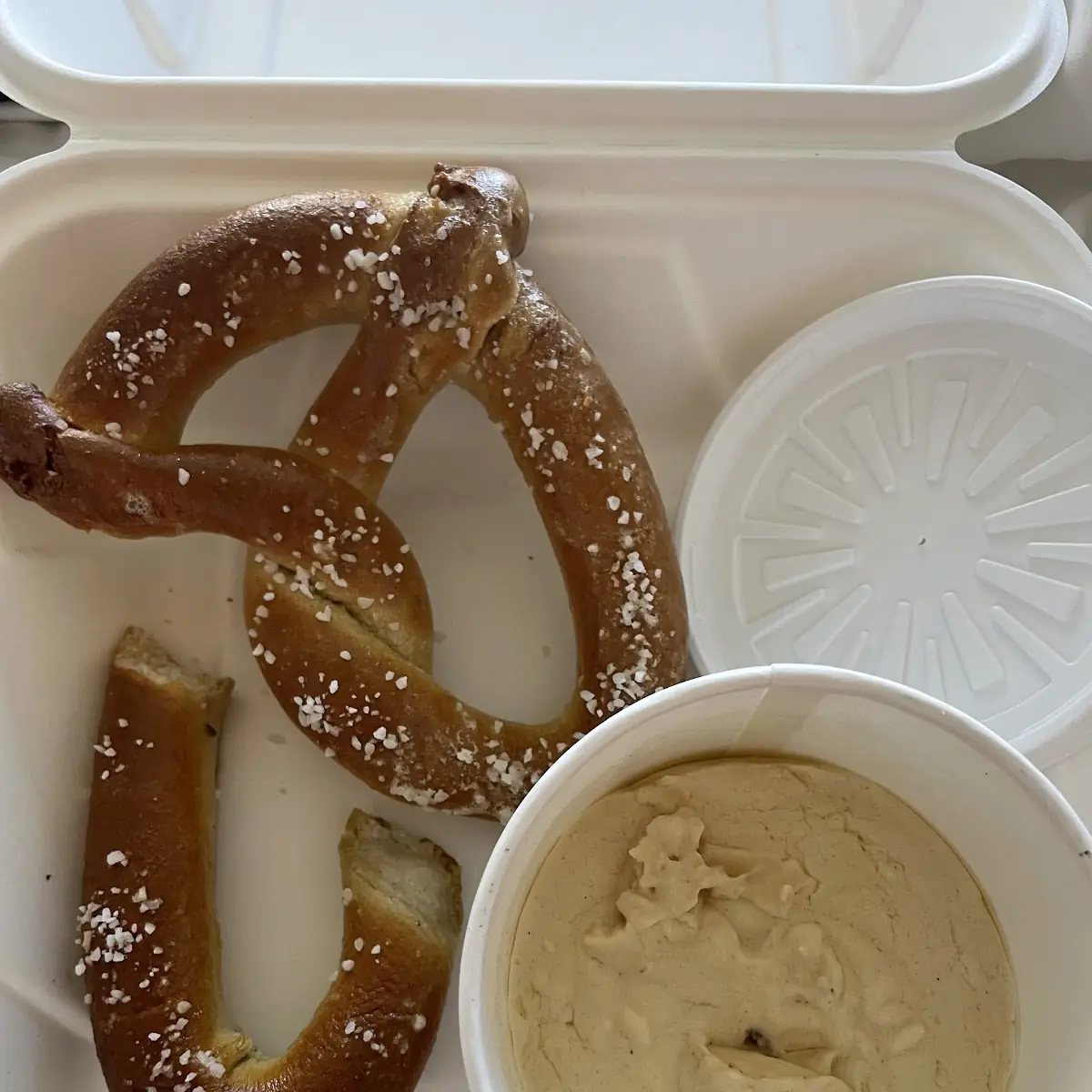 Pretzel with Beer Cheese