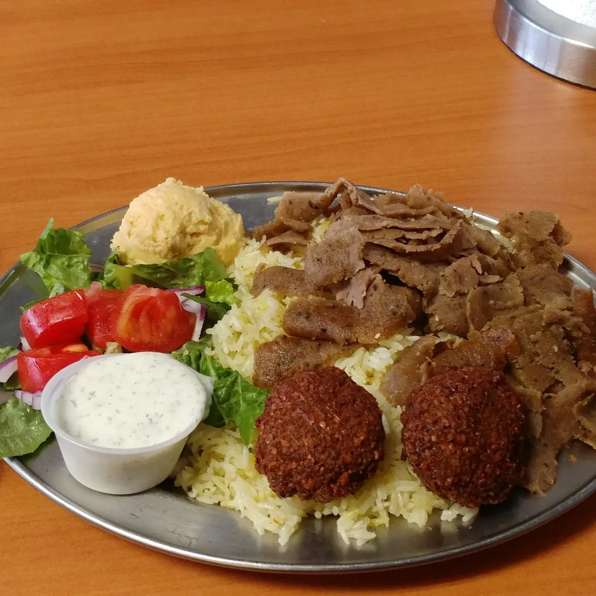 Falafel and Gyro Platter