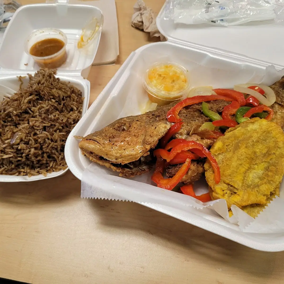 Pwason Frit Fried Snapper