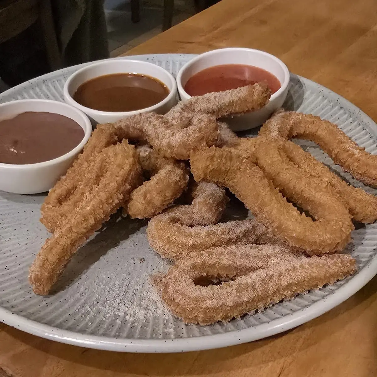 Cinnamon Churros with Dipping Sauces