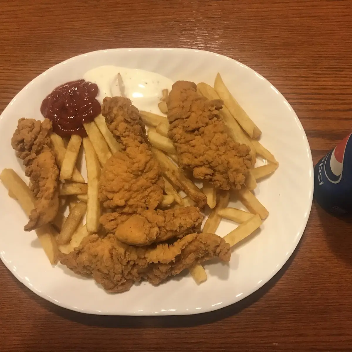 Crispy Chicken Strips and Fries