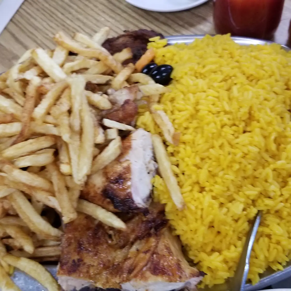 Combo with Yellow Rice and Fries