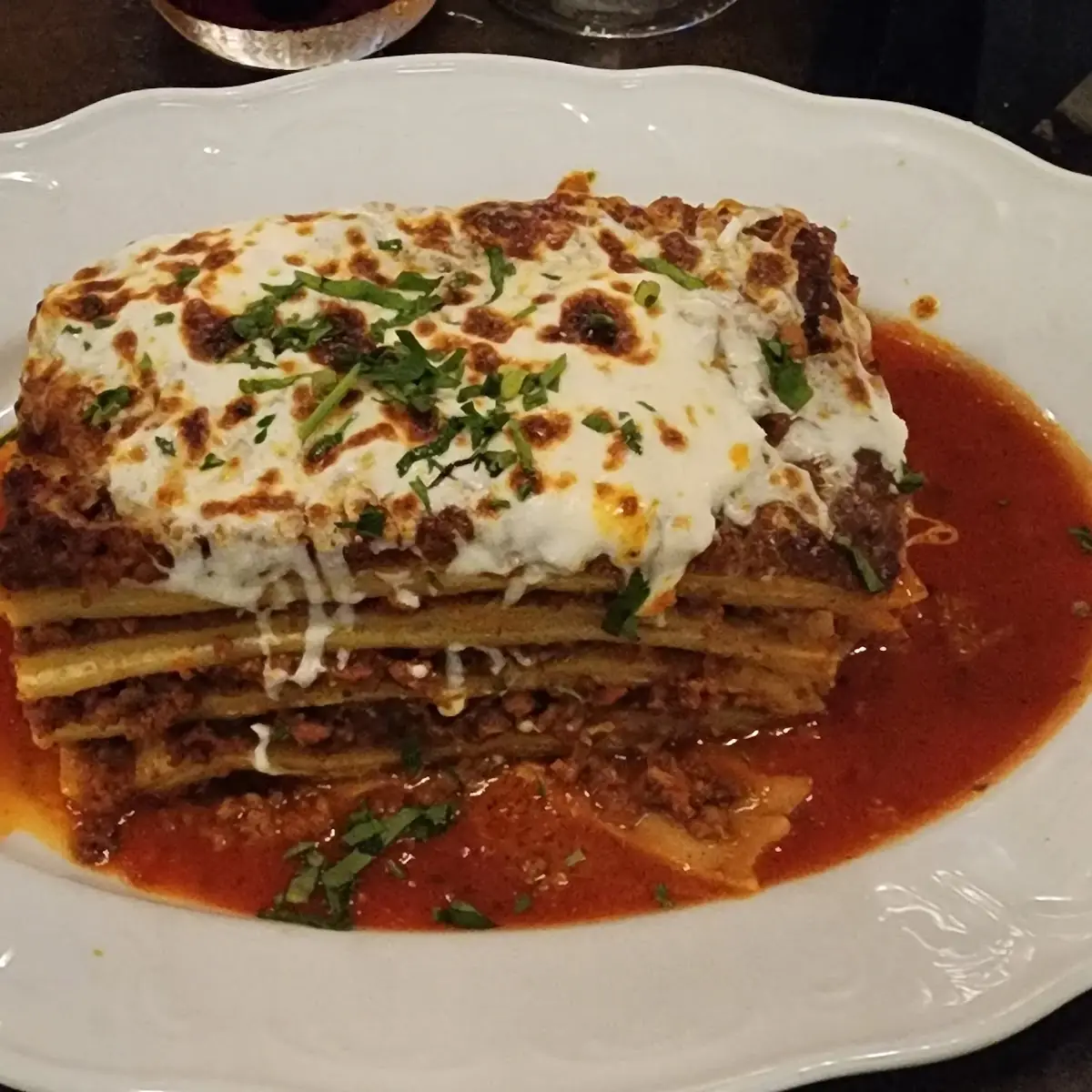 Moussaka Lasagna Plate
