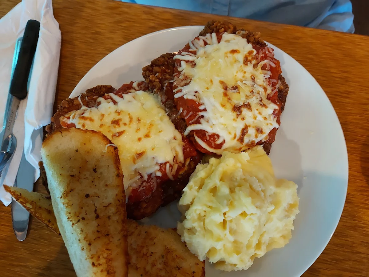 Chicken Parmesan and Mashed Potatoes