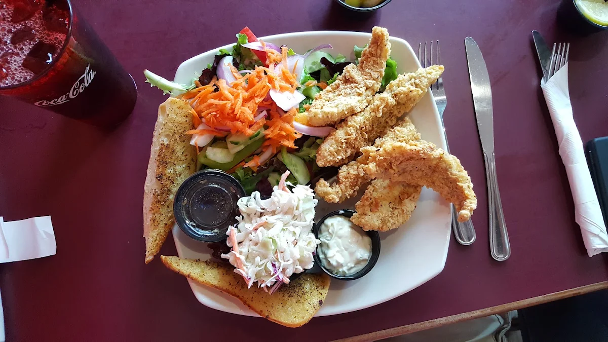 Perch with Salad