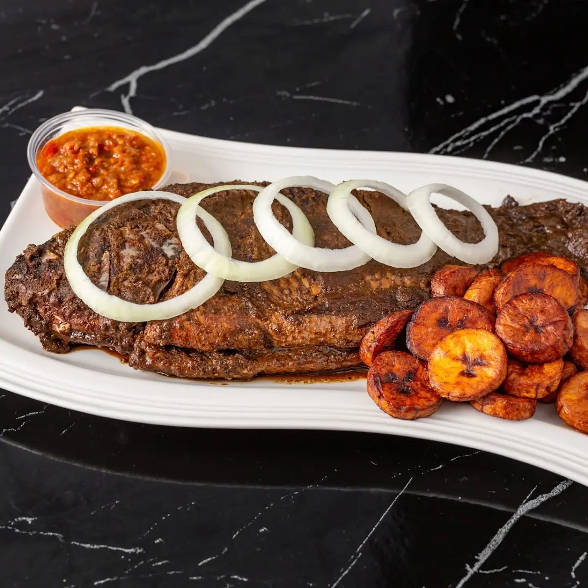 Grilled Tilapia with Plantain