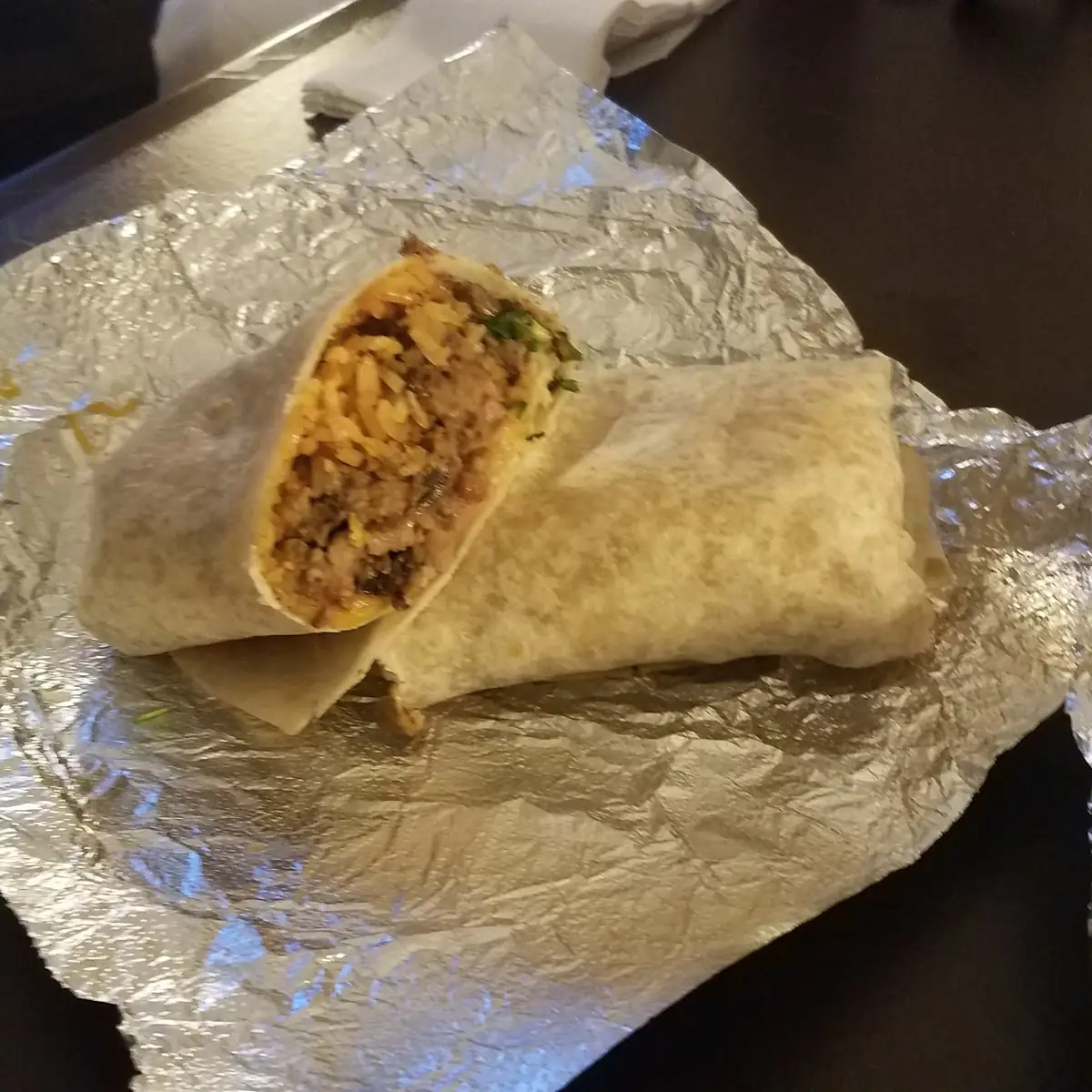 Dry California Burrito