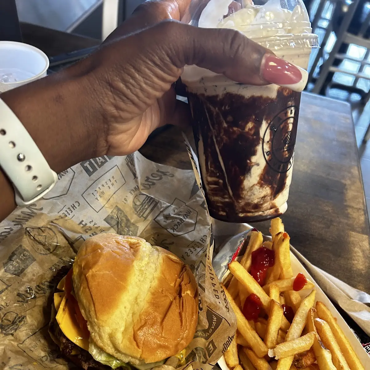 Double Cheeseburger with Fries