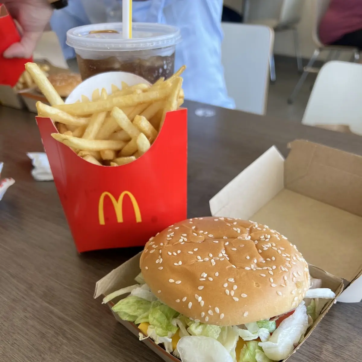 French Fries with Burger