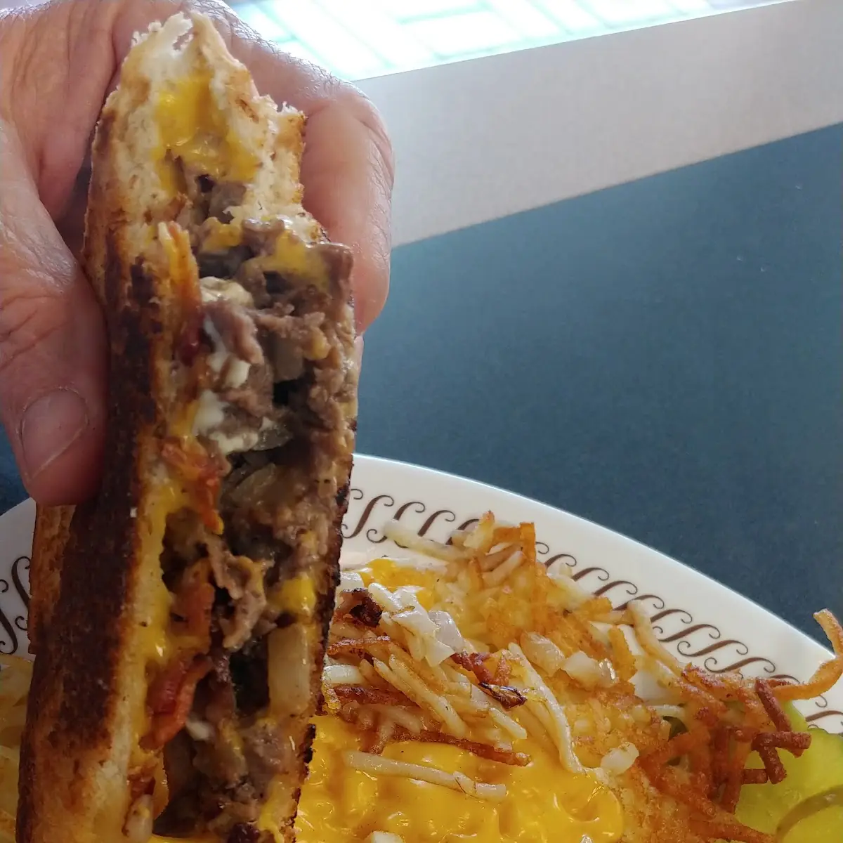 Patty Melt & Hash Browns