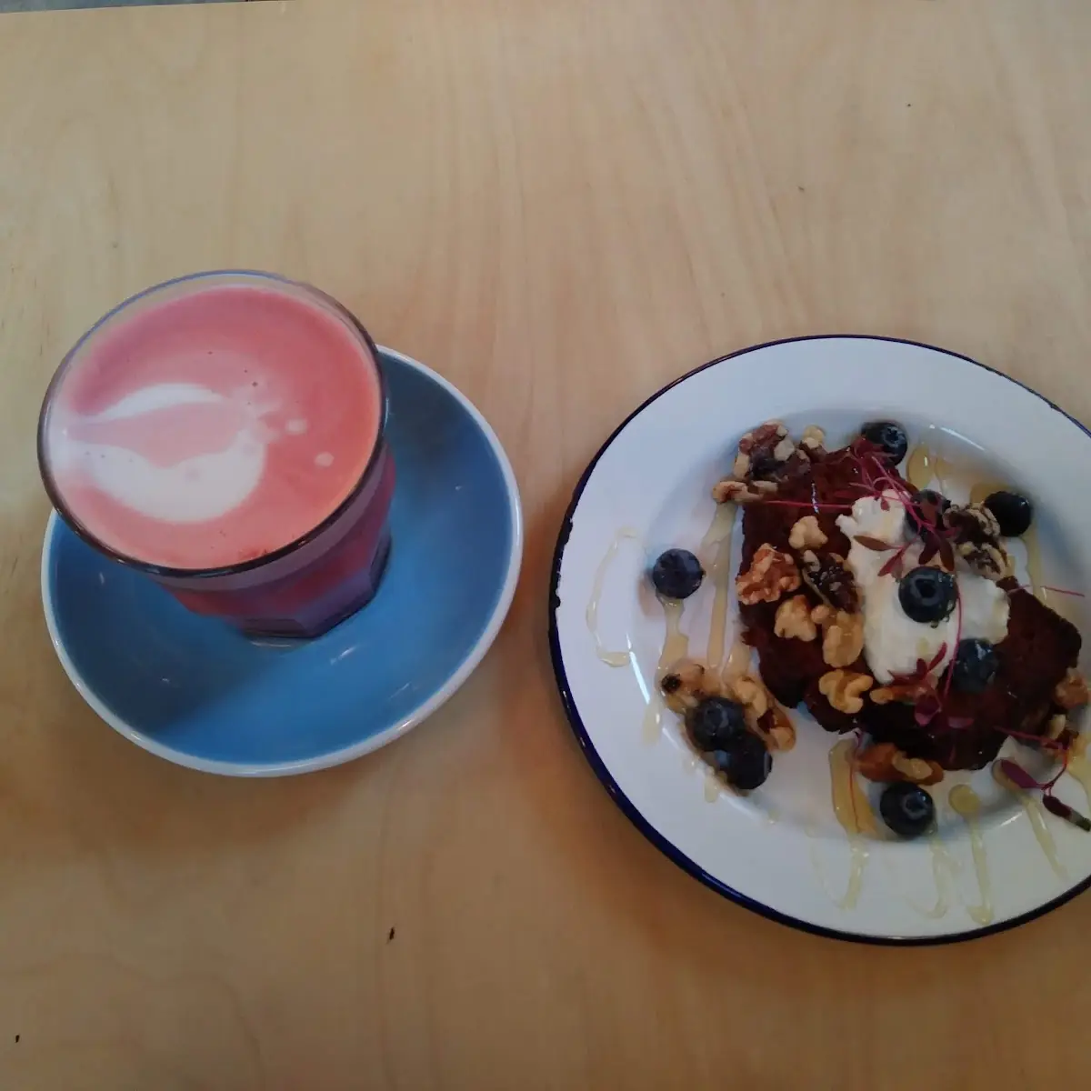 Banana Bread Beet Latte