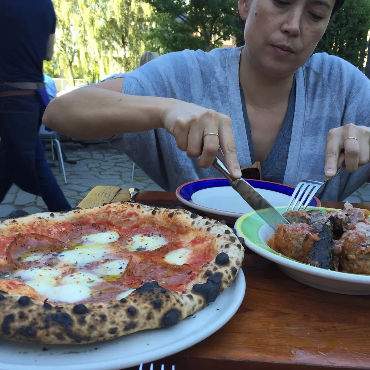 Happy Hour Pizza and Meatballs