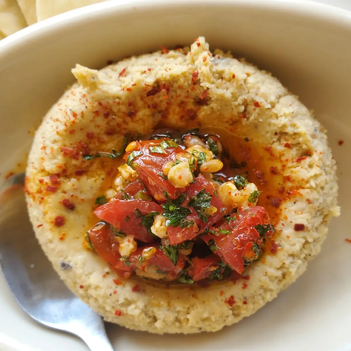 Hummus  With Tabbloleh