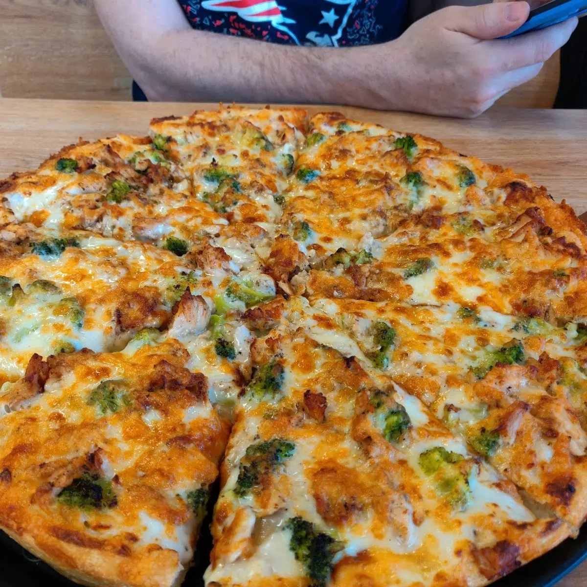 Chicken Alfredo Pizza