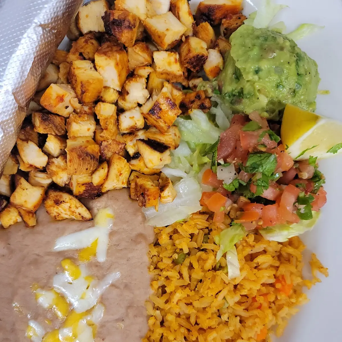 Pollo Asado Plate