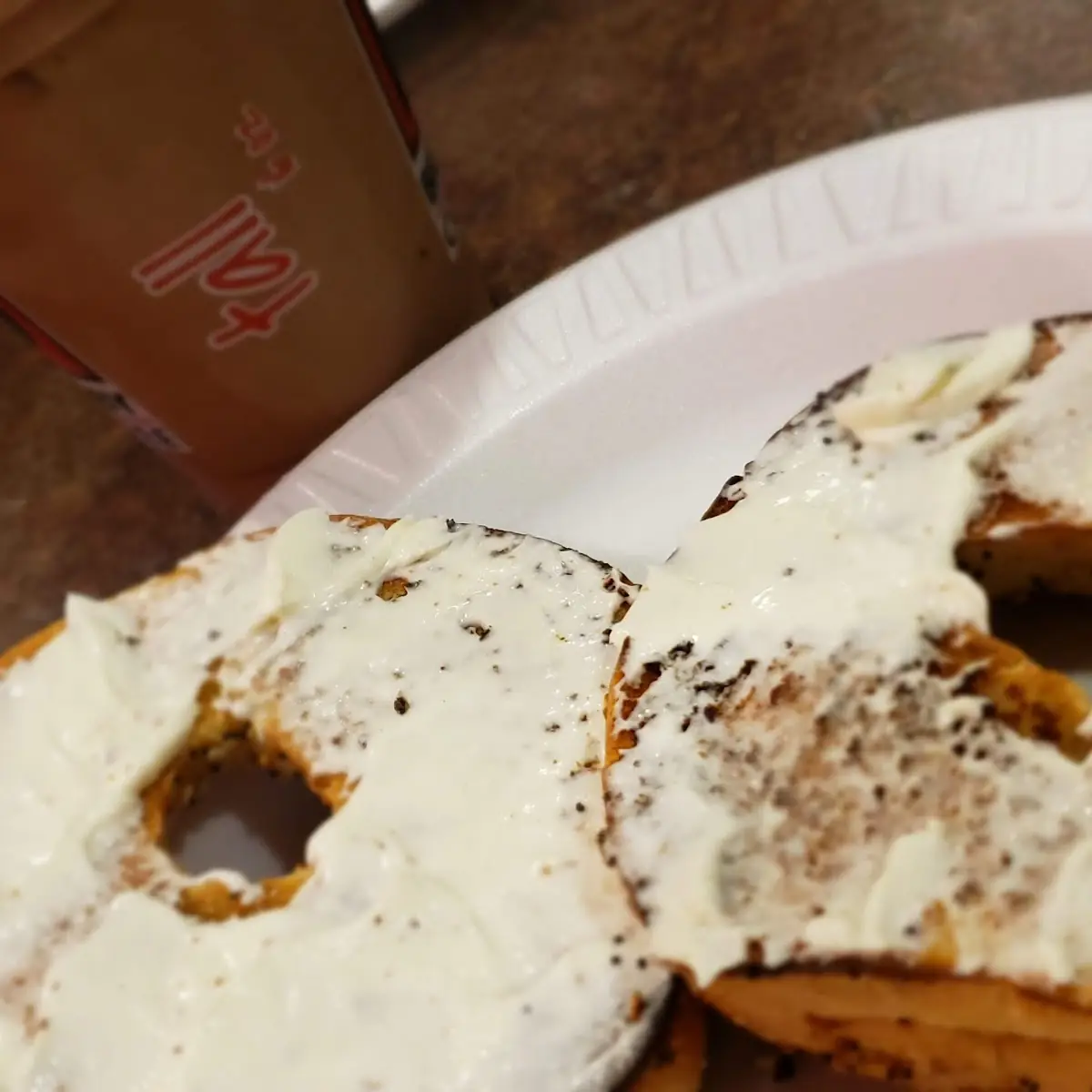 Everything Bagel with Cream Cheese