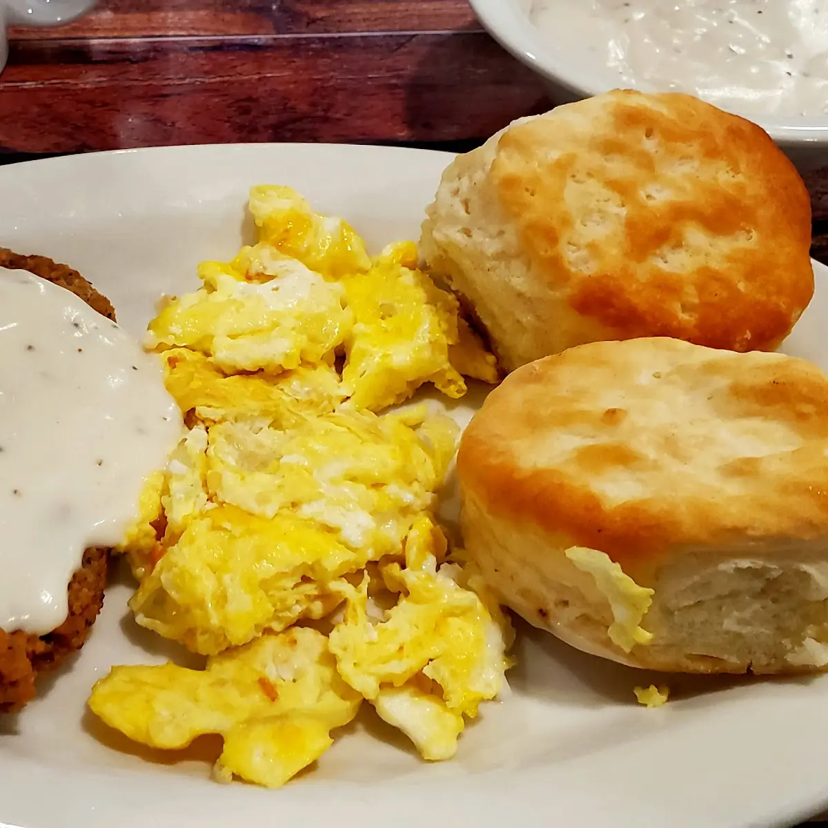 Country Fried Steak and Eggs