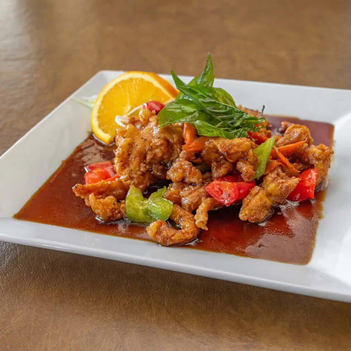 Crispy Chicken Basil Rice