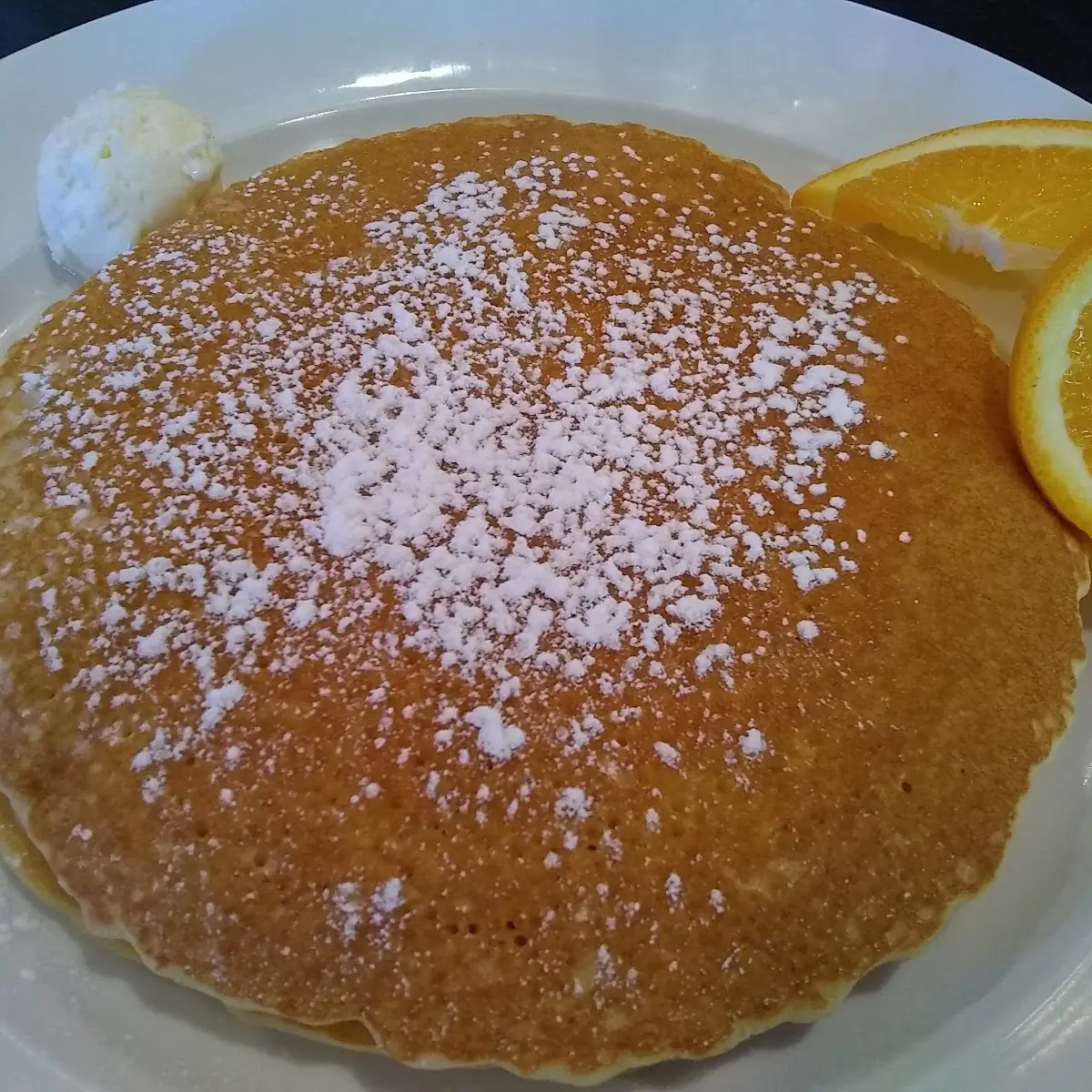 Pancakes and Scrambled Eggs with Cheese