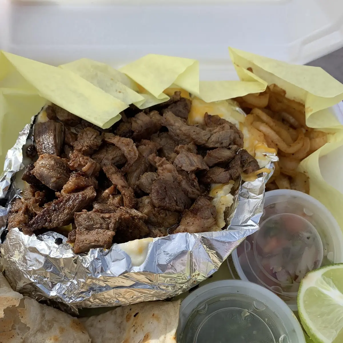 Grilled Steak Baked Potato