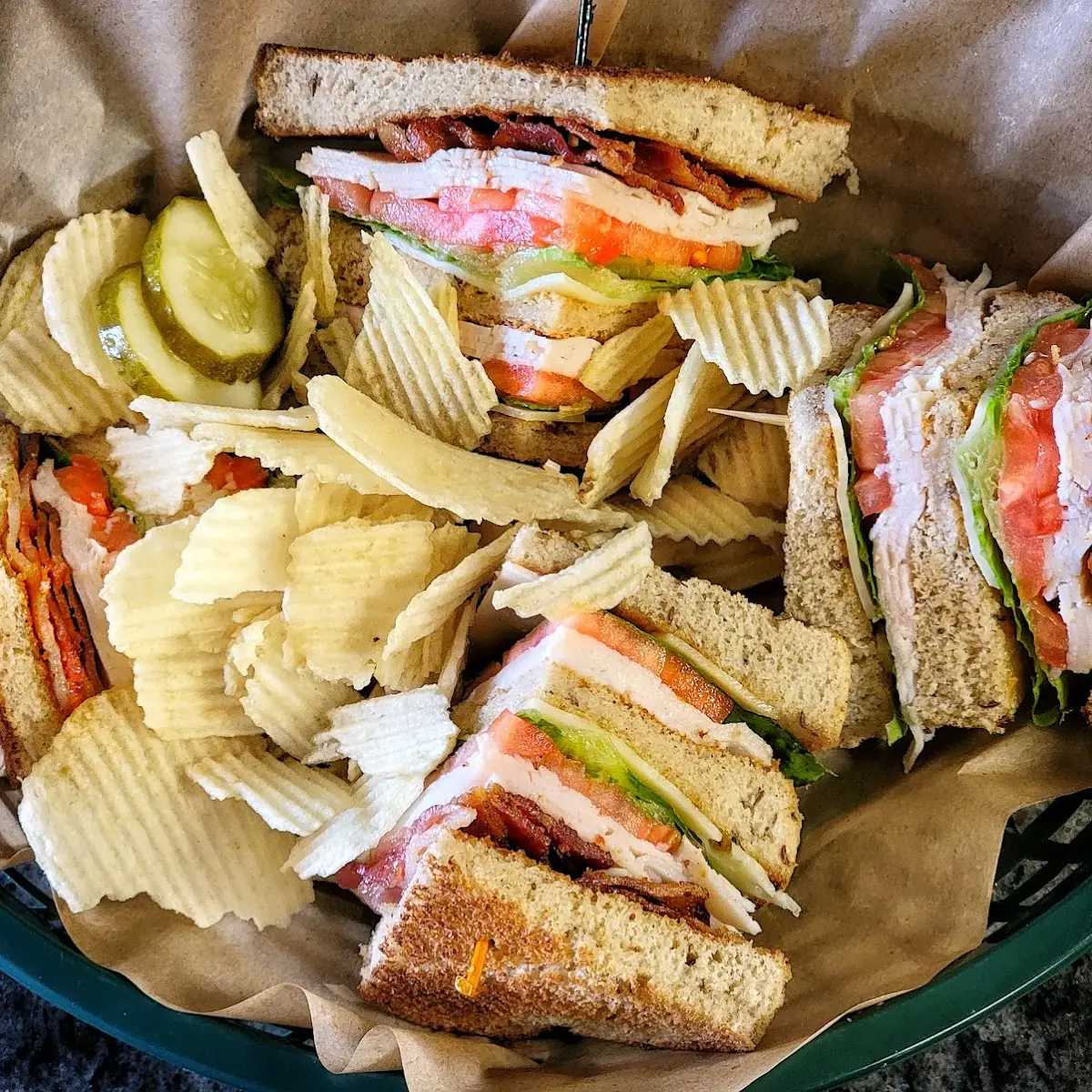 Club Sandwich Turkey on Rye