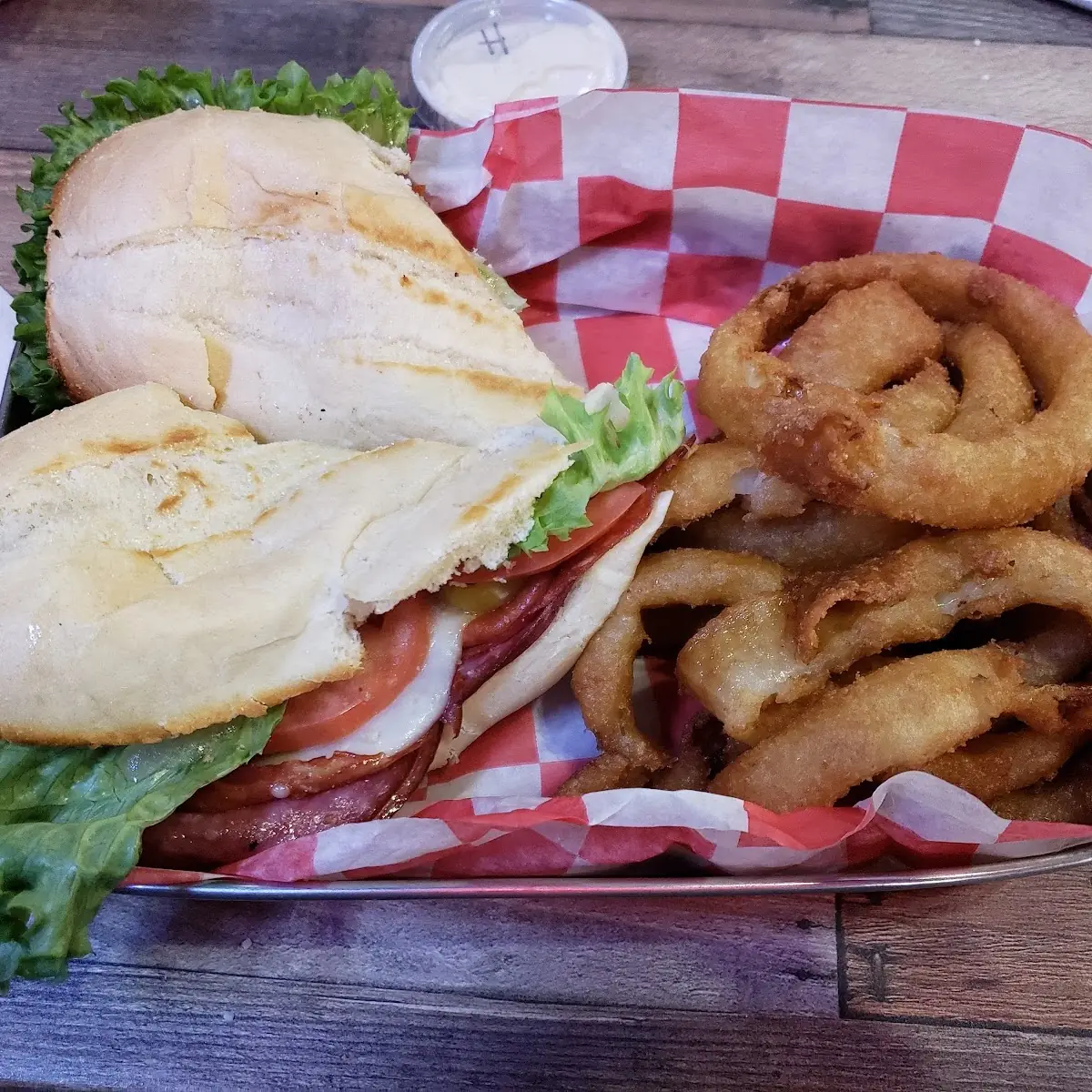 Italian Grinder with Onion Rings