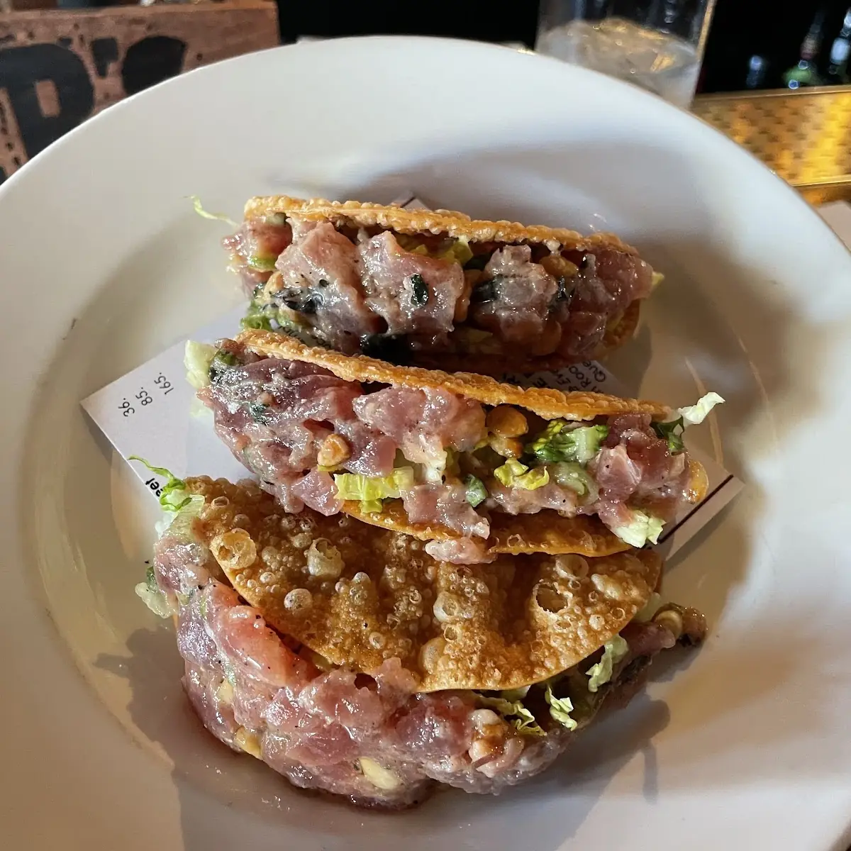 Tuna Tartare Tacos