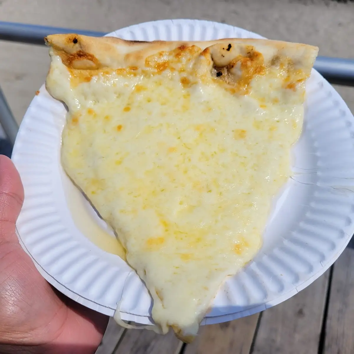 White Pizza Slice