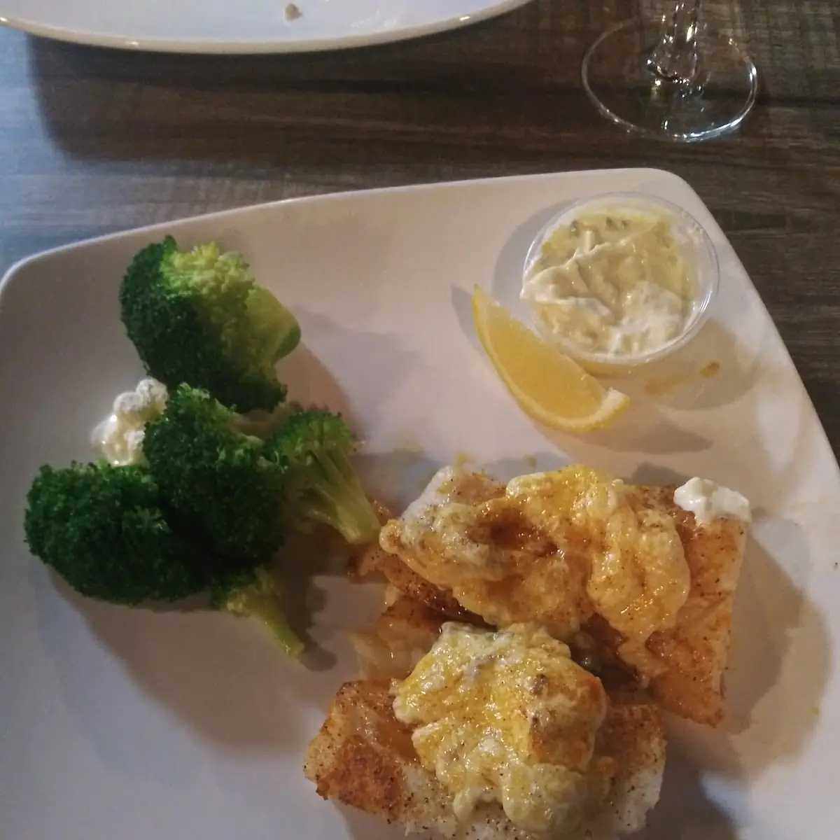 Icelandic Scrod with Steamed Broccoli
