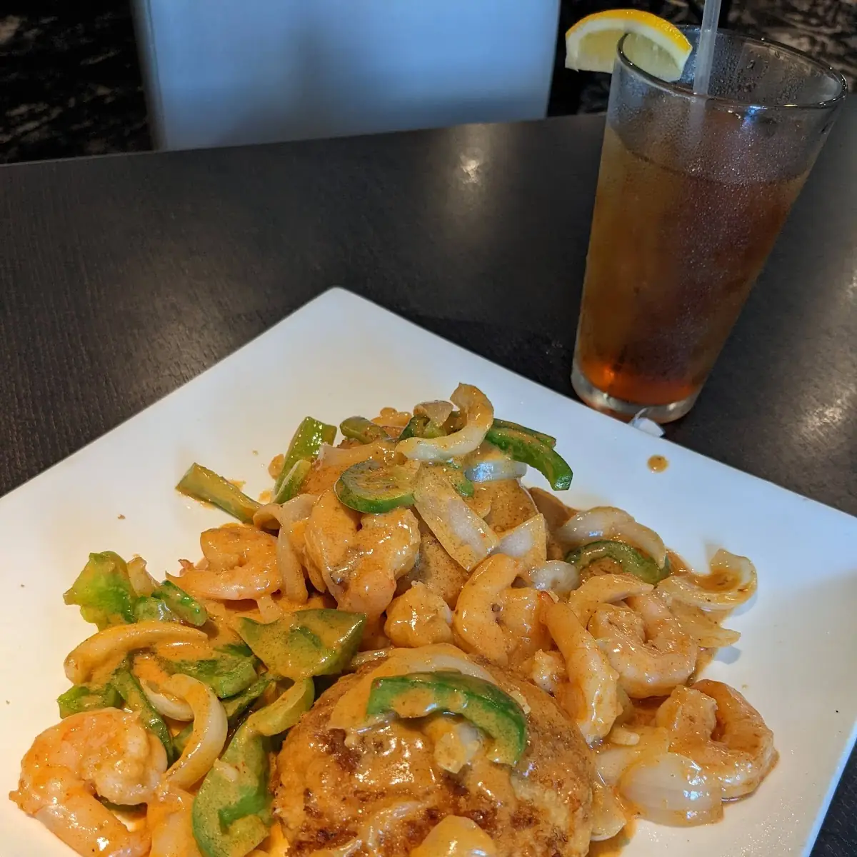 Red Curry Shrimp and Grits