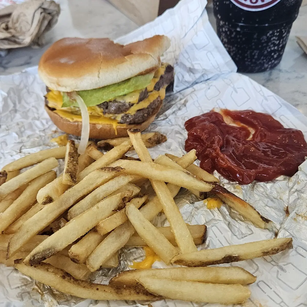 Dave's Double Cheeseburger Combo