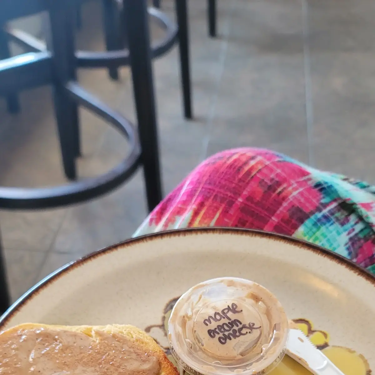 Plain Bagel with Maple Cream Cheese