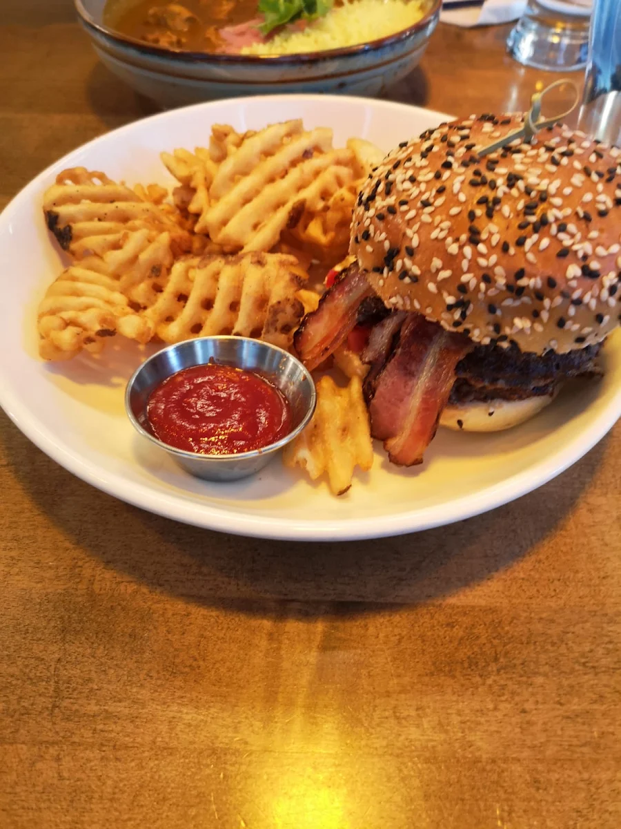 Accompanied by Choice of Waffle Fries or House Salad Upgrade to Yam Fries 1 50, The Street Eatery