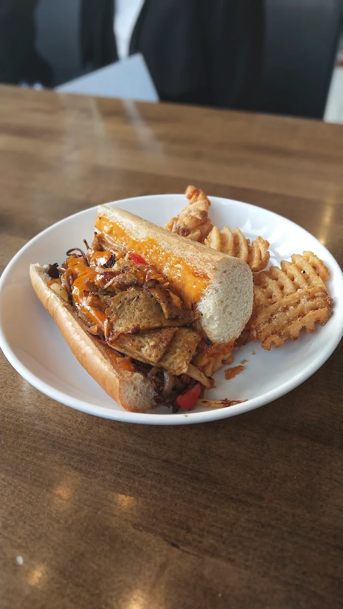 Vegan Philly Cheese Steak, The Street Eatery