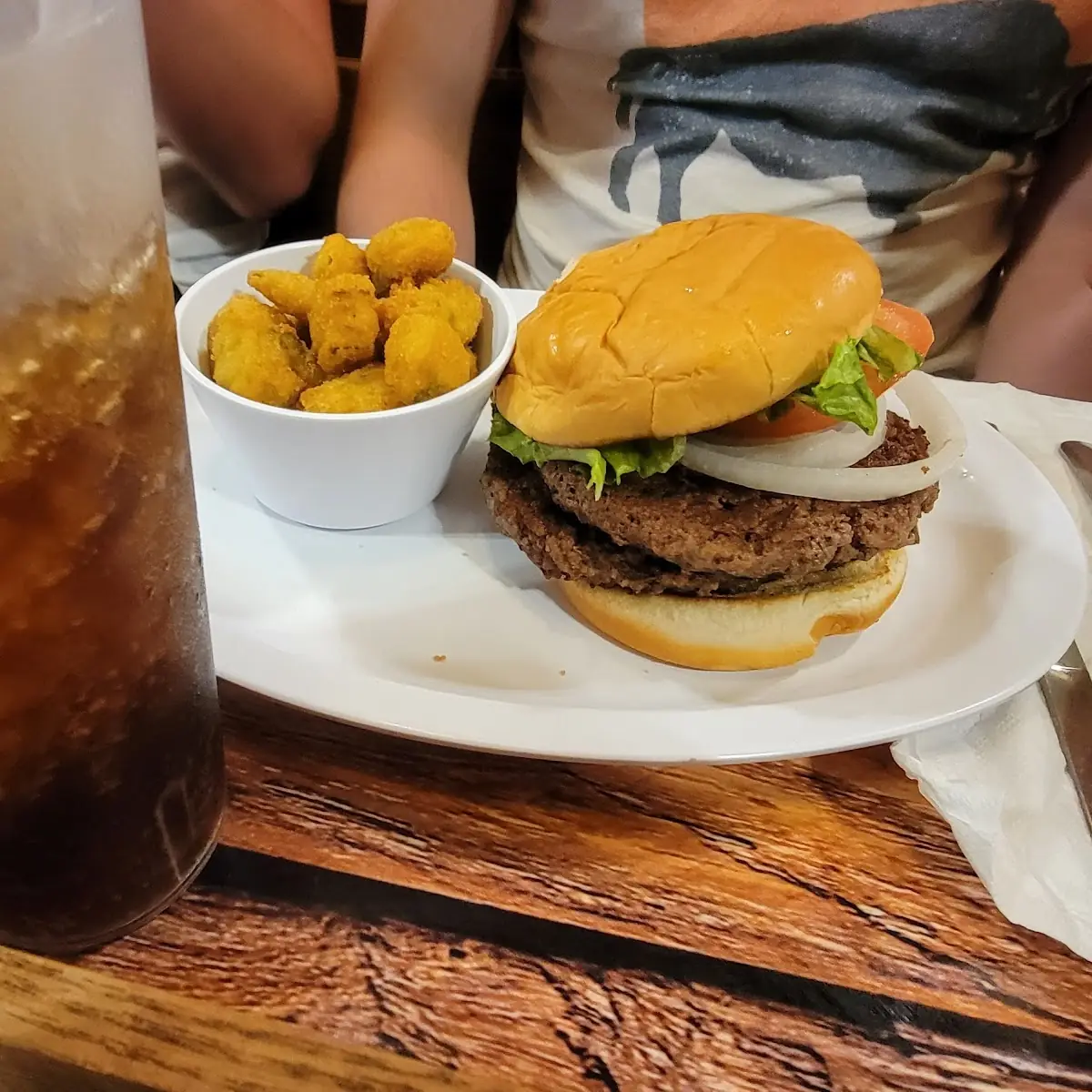 Double Burger and Fries