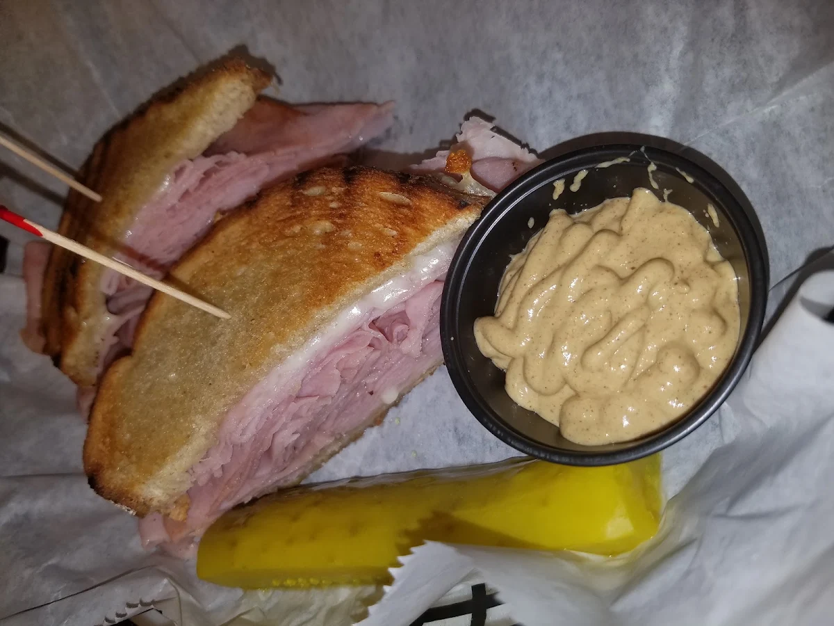 Hot Ham and Cheese Sandwich